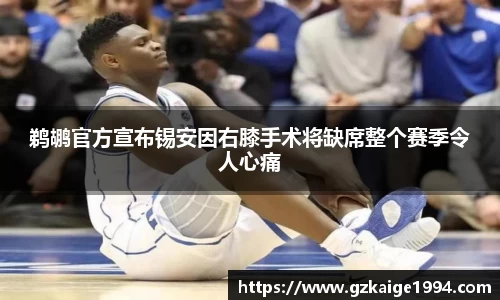 鹈鹕官方宣布锡安因右膝手术将缺席整个赛季令人心痛